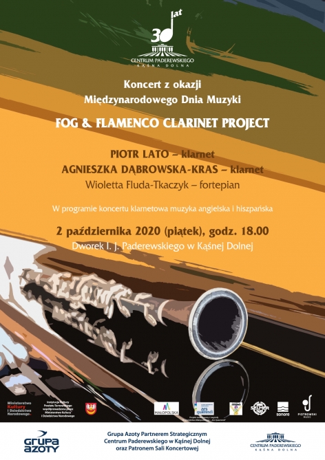 Fog & Flamenco Clarinet Project - plakat